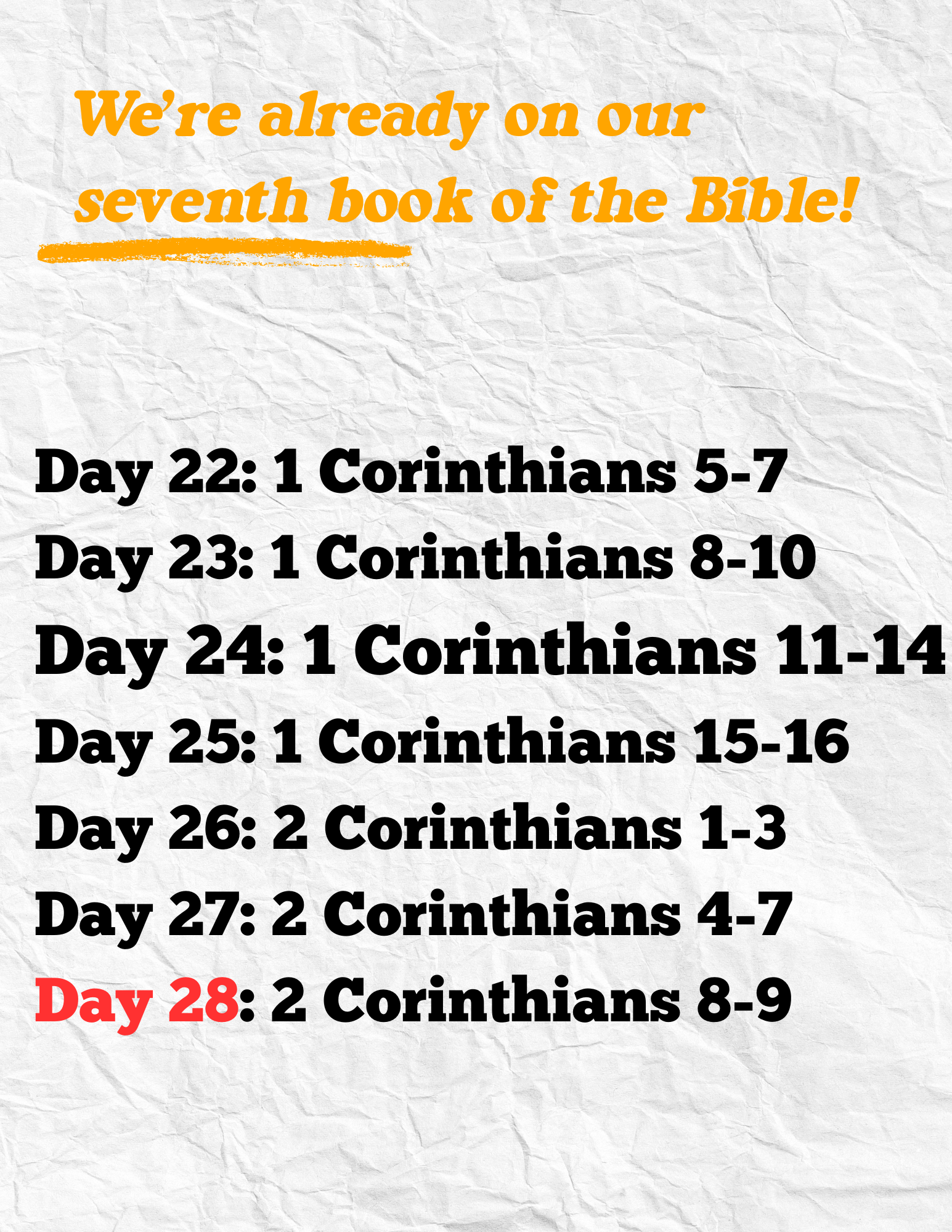 BIBLE READING PLAN-20